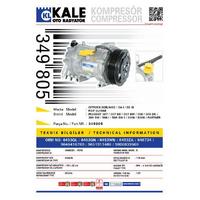 Klima Kompresoru Citroen Berlingo Iii C4 I C5 Iii Peugeot 307 308 3008 508 KALE 349805