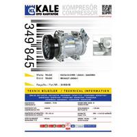 Klima Kompresoru Dacia Duster Logan Sandero KALE 349845