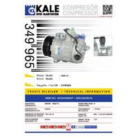 Klima Kompresoru Audi A4 01>05 [6Pk V Kayis Kasnagi] [110Mm] KALE 349965