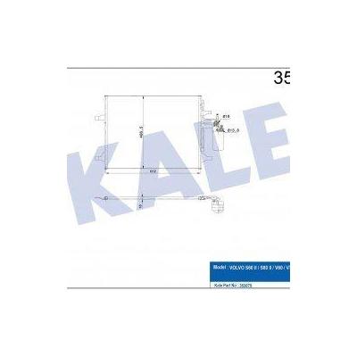 Klima Radyatoru Volvo S60 Ii 10=> S80 Ii 06=> V60 10=> V70 Iii 06=> Xc60 08=> X KALE 353075