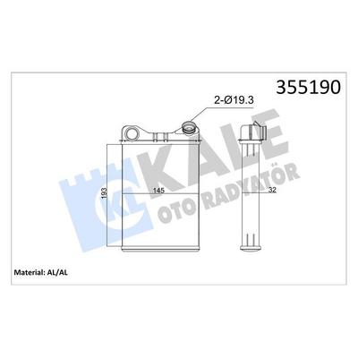 Kalorifer Radyatoru Fiat Punto - Zastava 10 KALE 355190