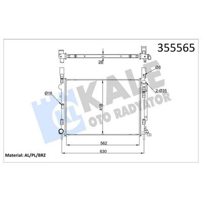 Motor Radyatoru Kangoo Iii 1 5Dci / 1 6 08> KALE 355565