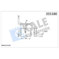 Kalorifer Radyatoru Hyundai H100 Kamyonet 1997-2004 (163×148×42) KALE 355180