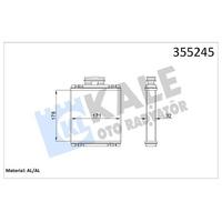 Kalorifer Radyatoru Audi A1 15>18 Polo 15>18 Ibiza 16>17 Toledo 16>19 Fabia 15> Rapid 13> KALE 355245