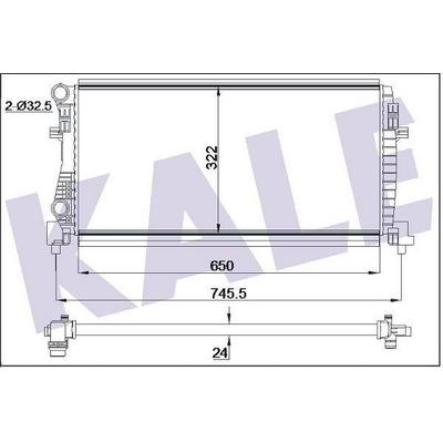 Motor Su Radyatoru Golf Vii Octavia Yeti A3 Leon 1 2Tsi 1 6Tdi 12> KALE 355555