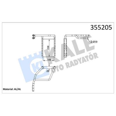 Kalorifer Radyatoru Yeni Kasa Transit 14>17 Custom 14>17 KALE 355205