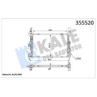 Su  Radyatör Ford C-Max Ii / Grand C-Max / Focus Iii / Transit Connect 1.5 Tdci KALE 355520