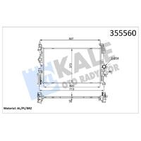 Motor Su Radyatoru Corsa E 1 4I 2014> KALE 355560