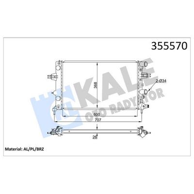 Motor Su Radyatoru Manuel Astra G < 04 Z16Xep KALE 355570