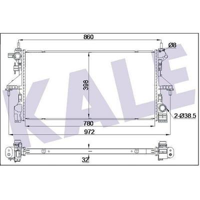 Motor Su Radyatoru Boxer Iii-Jumper Iii 2.0Hdi 780×398×32 Mm KALE 355505