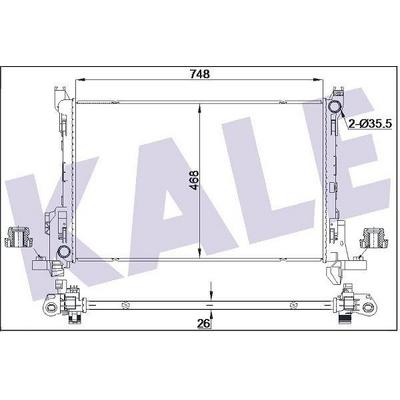 Motor Radyatoru Renault Trafic Iii 15> Opel Vivaro B 15> 1.6 Dci   KALE 355630