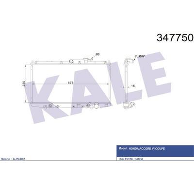 Motor Su Rdyatoru Accord 98>02 Otomatik Vites KALE 347750