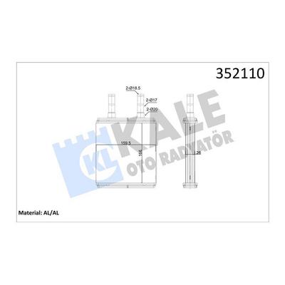 Kalorifer Radyator Hyundai Getz 2003-> KALE 352110