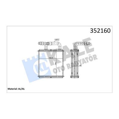 Kalorifer Radyatoru Starex 1998-> KALE 352160