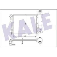 Motor Su Radyatoru Radyator Mekanik P106 Saxo 1 6 Klimasiz Manuel Olcu: (390×322×23) KALE 351805