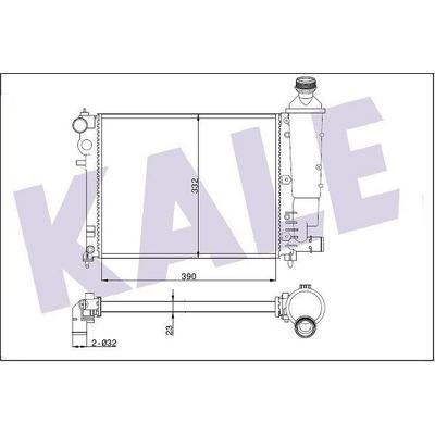 Motor Su Radyatoru Radyator Mekanik P106 Saxo 1 6 Klimasiz Manuel Olcu: (390×322×23) KALE 351805