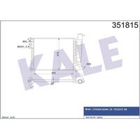 Motor Su Radyatoru Klimasiz Gecmeli P306 Xsara Tu3Jp / Tu5Jp 93> KALE 351815