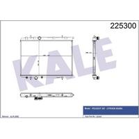 Motor Su Radyator P307 (01 06) Xsara Ii Tu5Jp4 (1 6I 16V) Otomatik Olcu: KALE 2045021AB