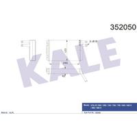 Kalorifer Radyatoru Volvo 850 940 740 960 V90 97>98 S90 97>98 KALE 352050