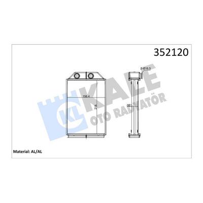 Kalorifer Radyatoru Brazing Audi A6 01> 217×156×32  Oto / Mek Sanziman KALE 352120