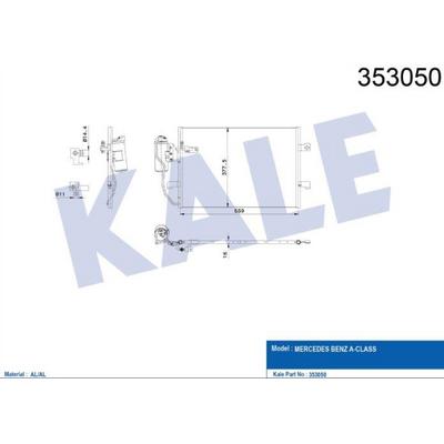 Klima Radyatoru A-Class W168 97>04 Vaneo 414 02>05 KALE 353050