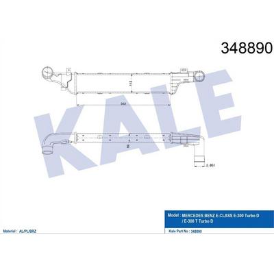 Turbosarj Radyatoru E-Class W210 96>99 S210 96>99 KALE 348890