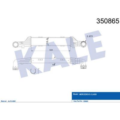 Turbosarj Radyatoru E-Class W210 99>02 S210 99>03 KALE 350865