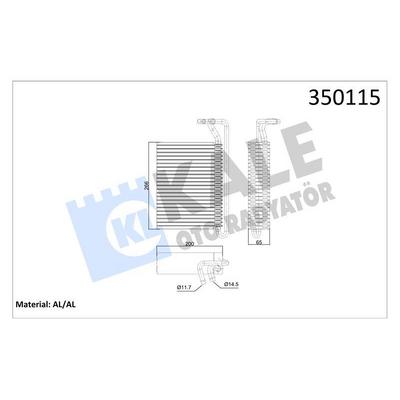 Evaporator Bmw E46  X3 E83 KALE 350115