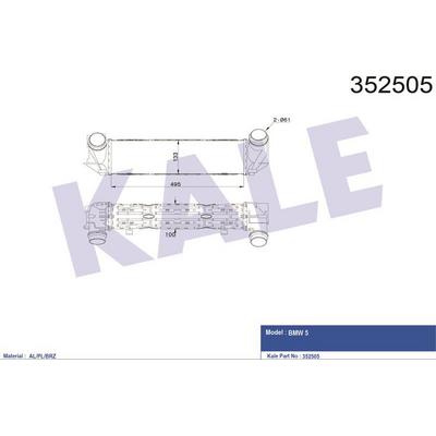 Turbo Radyatoru Bmw F10 F11 N20 KALE 352505