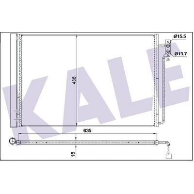 Klima Radyatoru 306D1 M62 B44 Range Rover 3 Vogue L322 02>15 KALE 350665