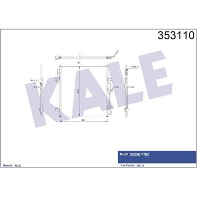 Klima Radyatoru Jeep Chrokee 08> Dodge Nitro 06>12 KALE 353110