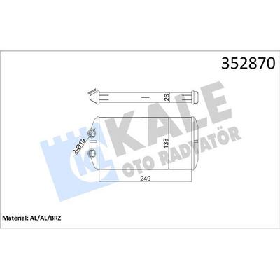 Kalorifer Radyatoru 301-C-Elysee 1.2Vti 1.6Hdi 12=> (Aparatli) KALE 352870