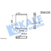 Kalorifer Radyatoru Isi Esanjoru A4 08>15 A5 10>17 Q5 09>17 KALE 356135