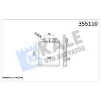 Kalorifer Radyatoru Clio Iv Symbol Joy Sandero Ii KALE 355110