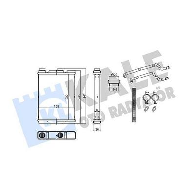 Kalorifer Radyatoru Nissan Qashqai 2013-> J11 Kasa (202×159×26) KALE 359125