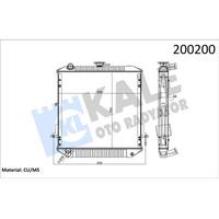 Motor Radyatoru 2 Sira Rekord Bakir Isuzu 4Hg1-T Npr71 (200200) KALE 0017082PA