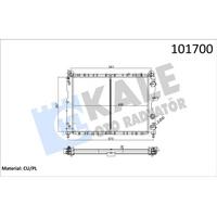 Motor Radyator Tempra Sx Ak (1 Sira Cu+Pl Sistem) KALE 0114051PA