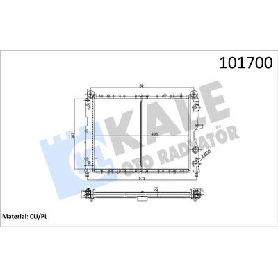 Motor Radyator Tempra Sx Ak (1 Sira Cu+Pl Sistem) KALE 0114051PA