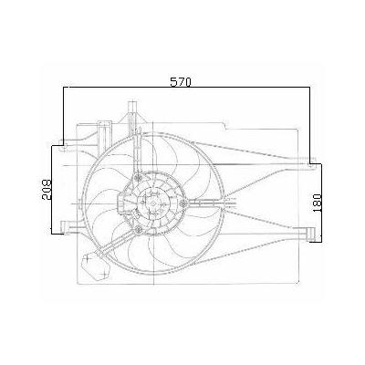 Fan Motoru Davlumbazli Palio Albea 1 2 (Nac) KALE 012622201