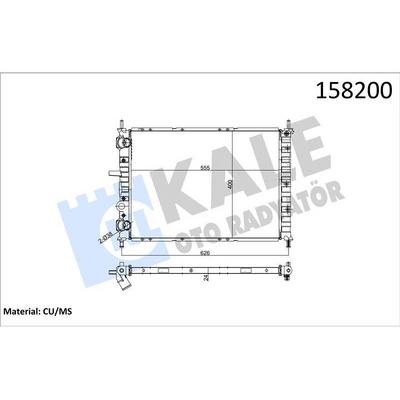 Motor Radyator Bravo / Brava 1 9 Tdi (1 Sira Cu+Pl) KALE 0129261PA