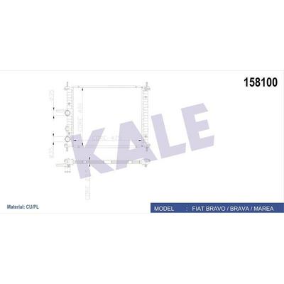 Motor Radyator Bravo Brava Marea 1 4I / 1 6I Klimali (1 Sira Cu+Pl Sistem) KALE 0130271PA