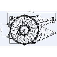 Fan Motoru Davlumbazli Linea 1 3 / 1 4 Turbo (Ac) KALE 013501001