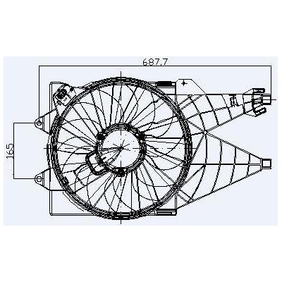 Fan Motoru Davlumbazli Linea 1 3 / 1 4 Turbo (Ac) KALE 013501001