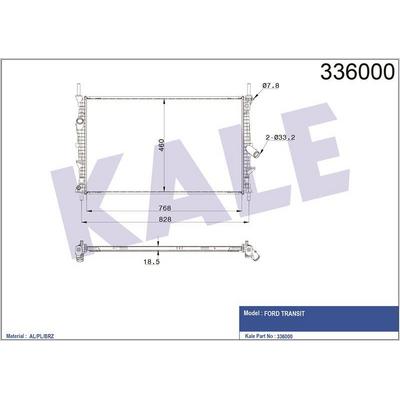 Motor Su Radyatoru Transit Tuorneo Custom V362 V363 2 2Tdci 100Ps / 125Ps / 135Ps / 140Ps / 155Ps 12 /> KALE 0222321AB