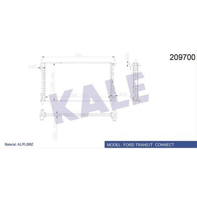 Motor Su Radyatoru Connect 1 8Tdci 75Ps / 90Ps / 110Ps 02 /> Klimali / Klimasiz KALE 0223311AB