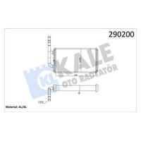 Kalorifer Radyatoru Transit 2 0 / 2 5D 85>92 T12 / T15 92>00 (Aliminyum Brazing) KALE 0287881AB