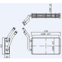 Kalorifer Radyatoru Transit Turbo 96>99 Transit V184 2 0Tdci / 2 4Tdci 01>06  (2 Sira Alb) KALE 0288892AB