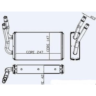 Kalorifer Radyatoru Transit V347 2 2Tdci / 2 4Tdci / 3 2Tdci Klimasiz 06 /> KALE 0288912AB