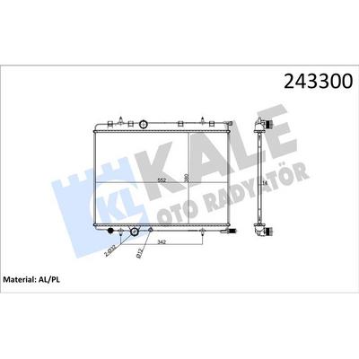 Motor Su Radyatoru P307 C4 Tu5Jp4 (1 6 16V) Otomatik C4 Ii Ds4 Xsara Ii Berlingo Ii Berlingo Iii Partner Tepe Partner Ii P308 Tu5Jp4 (1 6 16V) Manuel Sanziman (1 Sira Alb) KALE 0403051AB