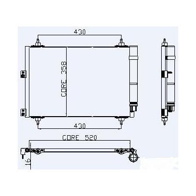 Klima Radyatoru (Kondanser) Berlyngo Ii Xsara Picasso Partner Ii Dv6 (1.6 Hdi 16V) KALE 040ABC010